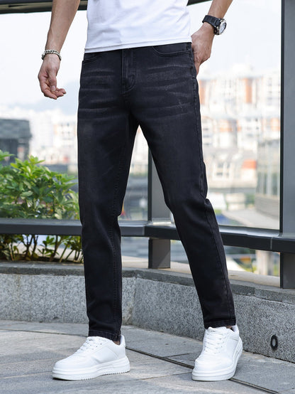 Jeans Heren - Straight Fit met Lichte Wassing | Casual