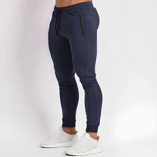 Joggingbroek Heren - Slim Fit met Ritszakken en Ribboorden | Training