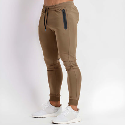 Joggingbroek Heren - Slim Fit met Ritszakken en Ribboorden | Training