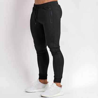 Joggingbroek Heren - Slim Fit met Ritszakken en Ribboorden | Training