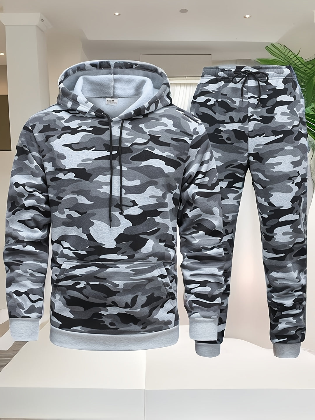 Trainingspak Heren - Hoodie met Joggingbroek Camouflage | Set