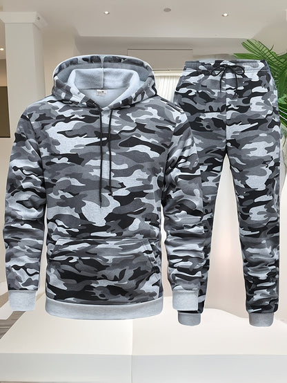 Trainingspak Heren - Hoodie met Joggingbroek Camouflage | Set