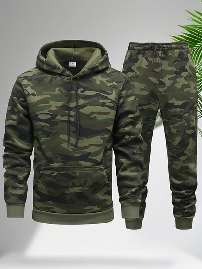 Trainingspak Heren - Hoodie met Joggingbroek Camouflage | Set