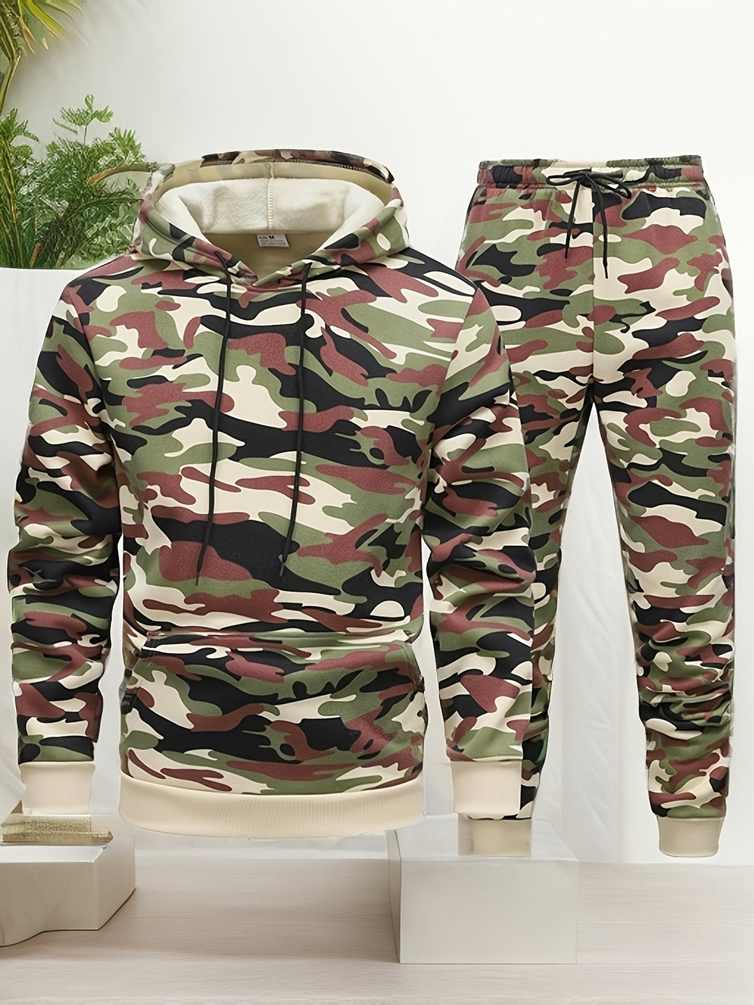 Trainingspak Heren - Hoodie met Joggingbroek Camouflage | Set