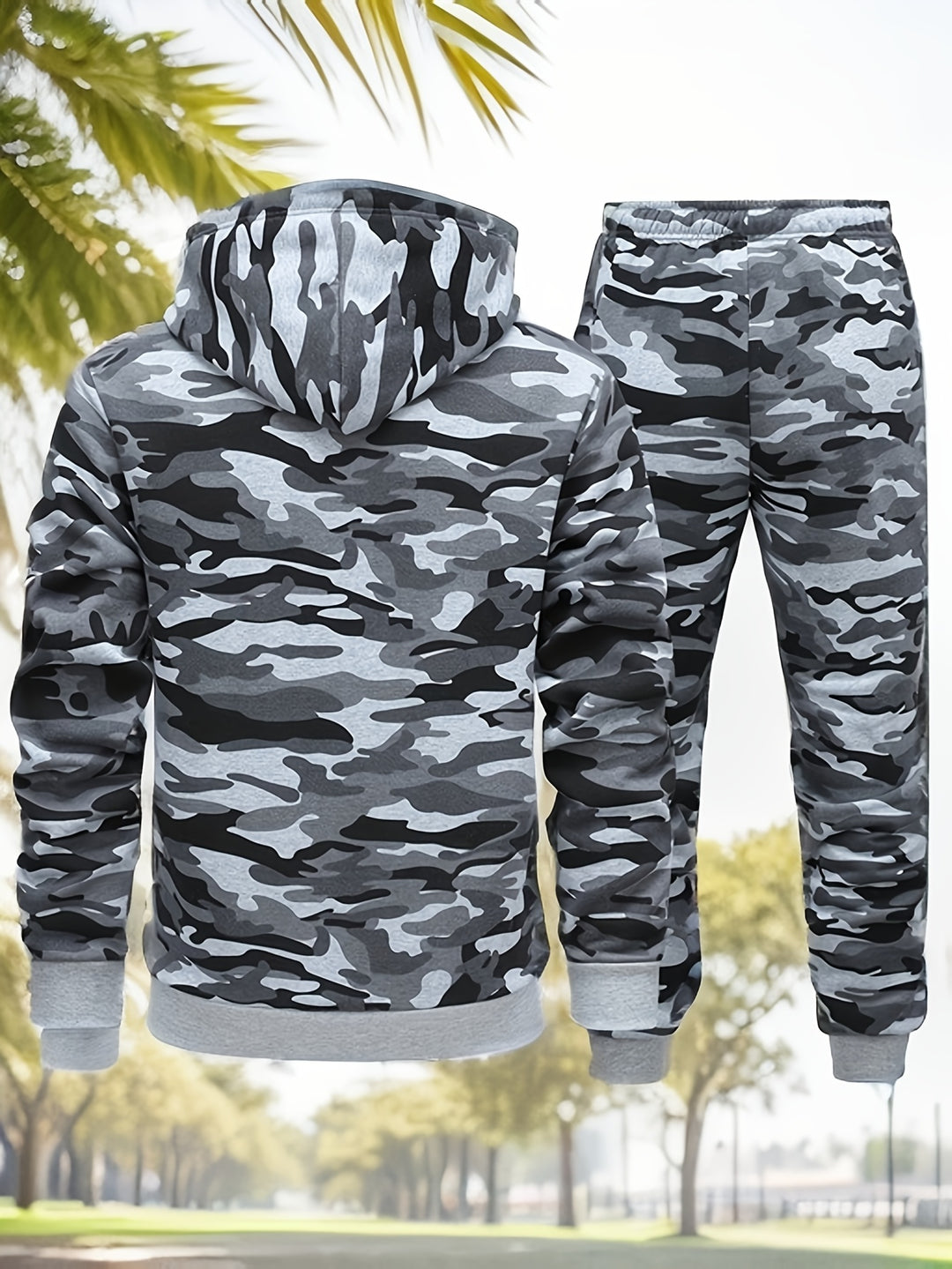 Trainingspak Heren - Hoodie met Joggingbroek Camouflage | Set