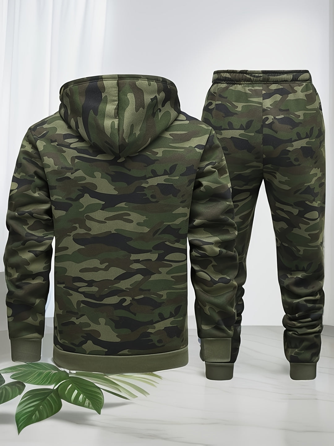 Trainingspak Heren - Hoodie met Joggingbroek Camouflage | Set
