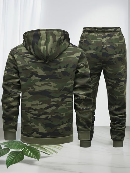 Trainingspak Heren - Hoodie met Joggingbroek Camouflage | Set