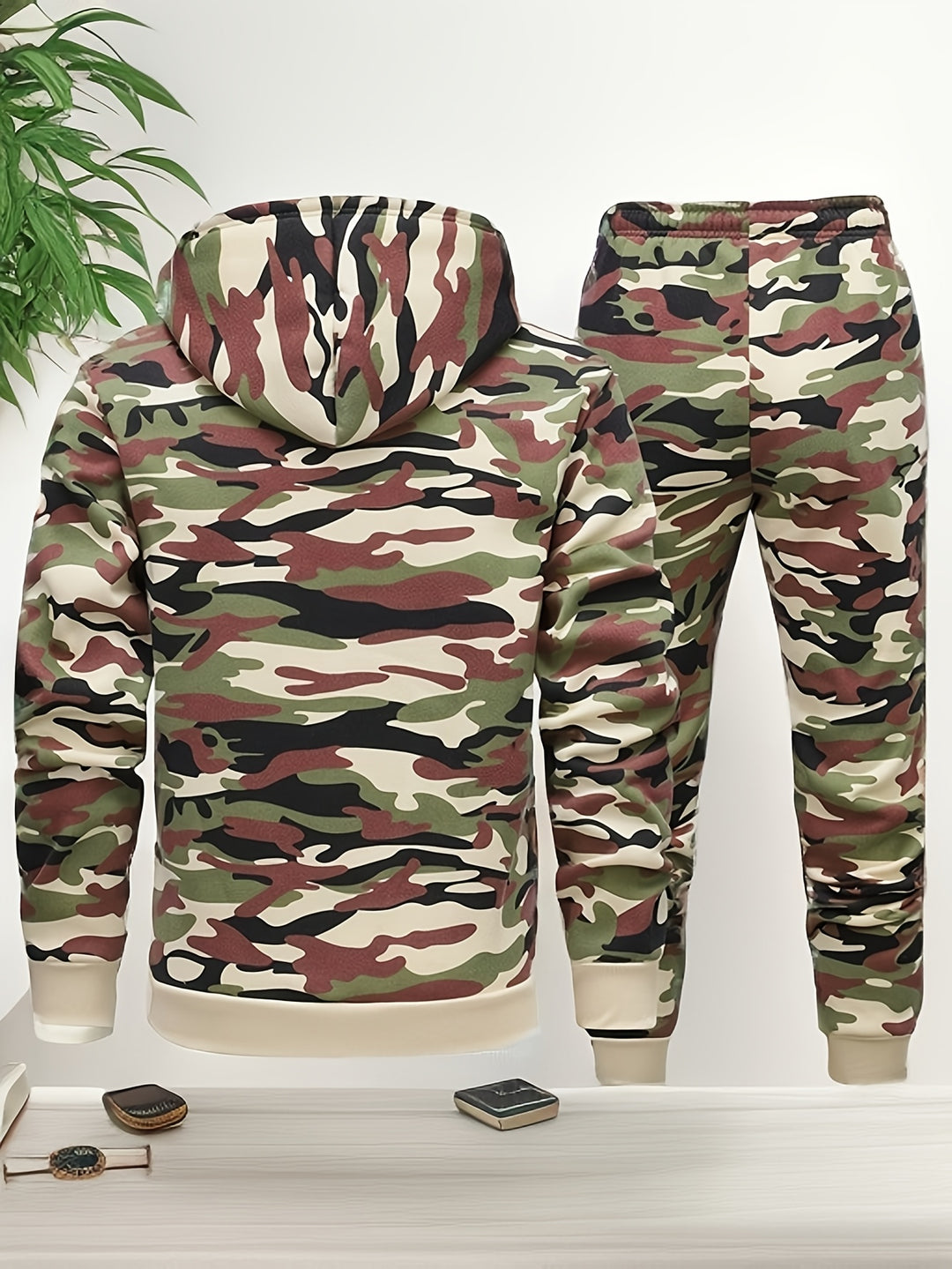 Trainingspak Heren - Hoodie met Joggingbroek Camouflage | Set