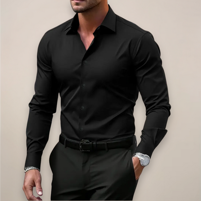 Overhemd Heren - Slim Fit met Lange Mouwen | Stijlvol Zakelijk