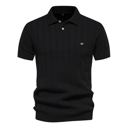 T Shirt Heren - Polokraag met Verticaal Streeppatroon | Modern