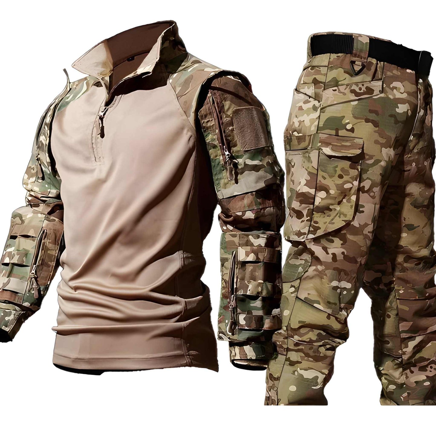 Co-ord Set Heren - Tactical Shirt met Broek | Legerprint Outdoor