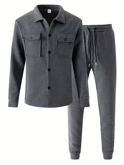 Set Heren - Overshirt met Joggingbroek Casual | Co-ord