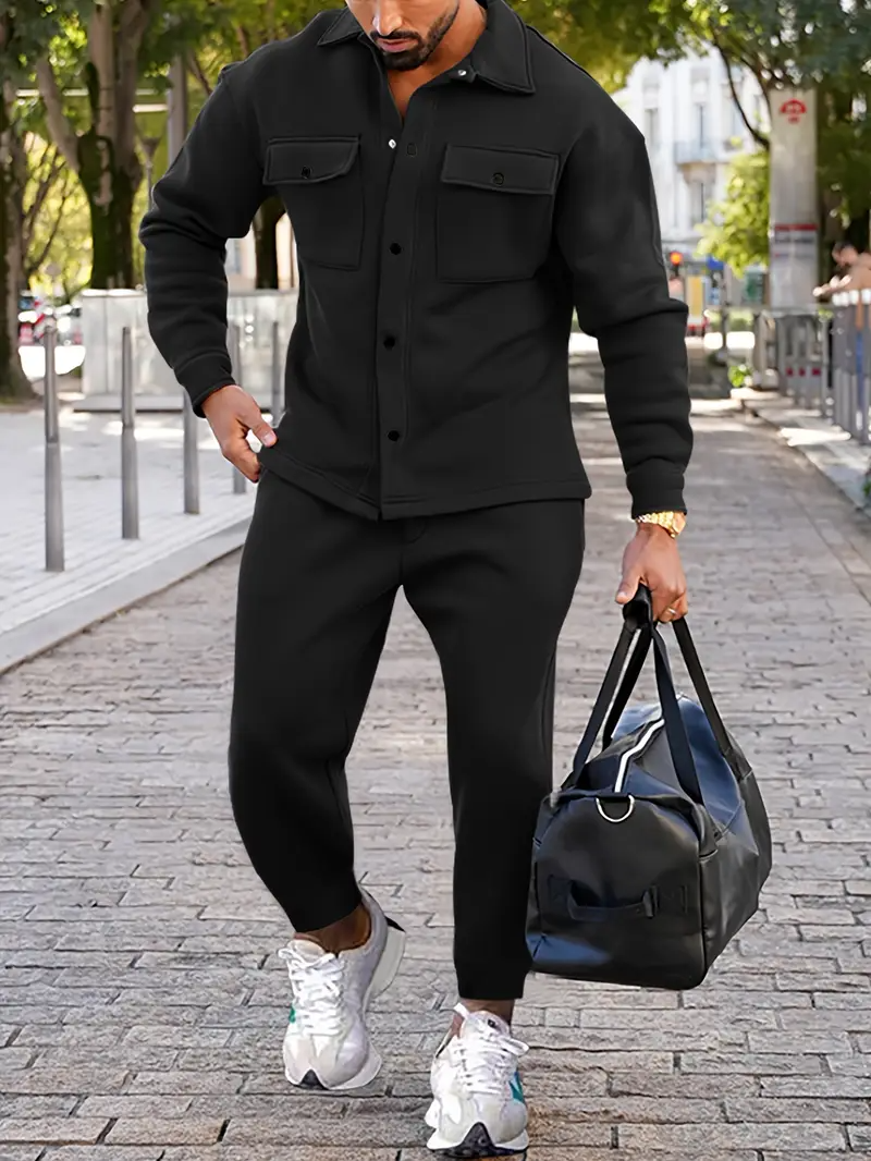 Set Heren - Overshirt met Joggingbroek Casual | Co-ord