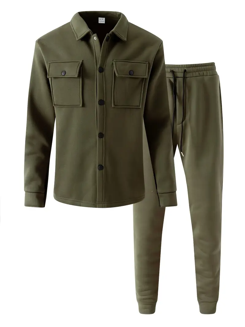 Set Heren - Overshirt met Joggingbroek Casual | Co-ord