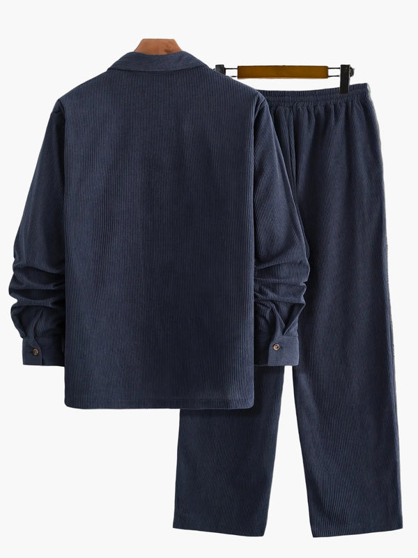 Co-ord Set Heren - Overhemdjack met Rechte Broek | Smart Casual