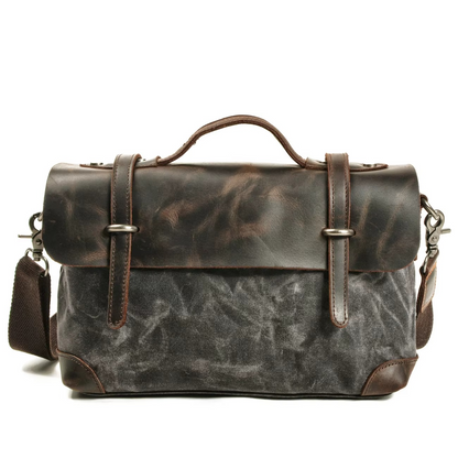 Tas Heren - Vintage Messenger met Flapklep en Topgreep | Casual