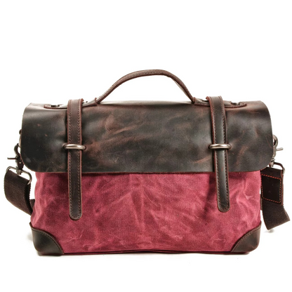 Tas Heren - Vintage Messenger met Flapklep en Topgreep | Casual