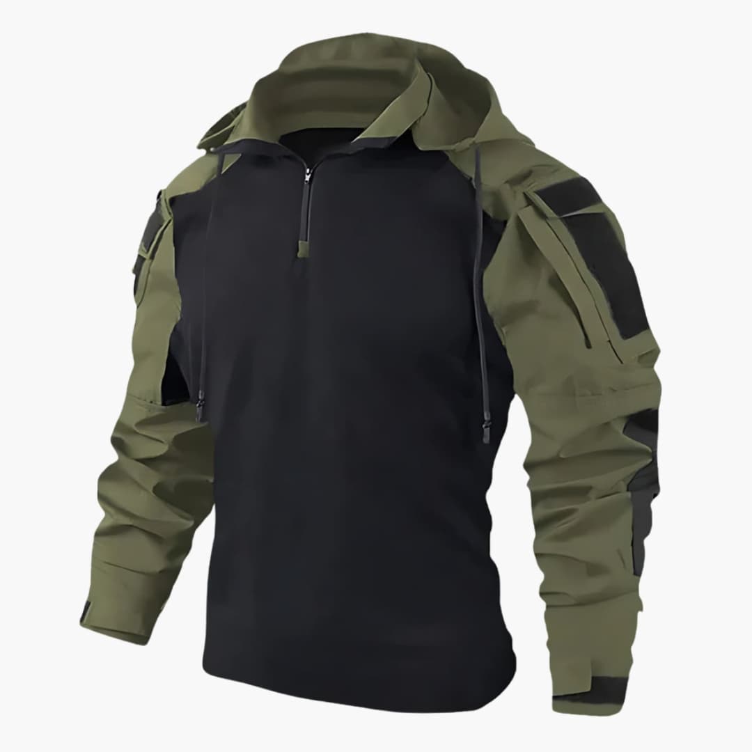 Hoodie Heren - Regular Fit met Capuchon en Halve Rits | Casual