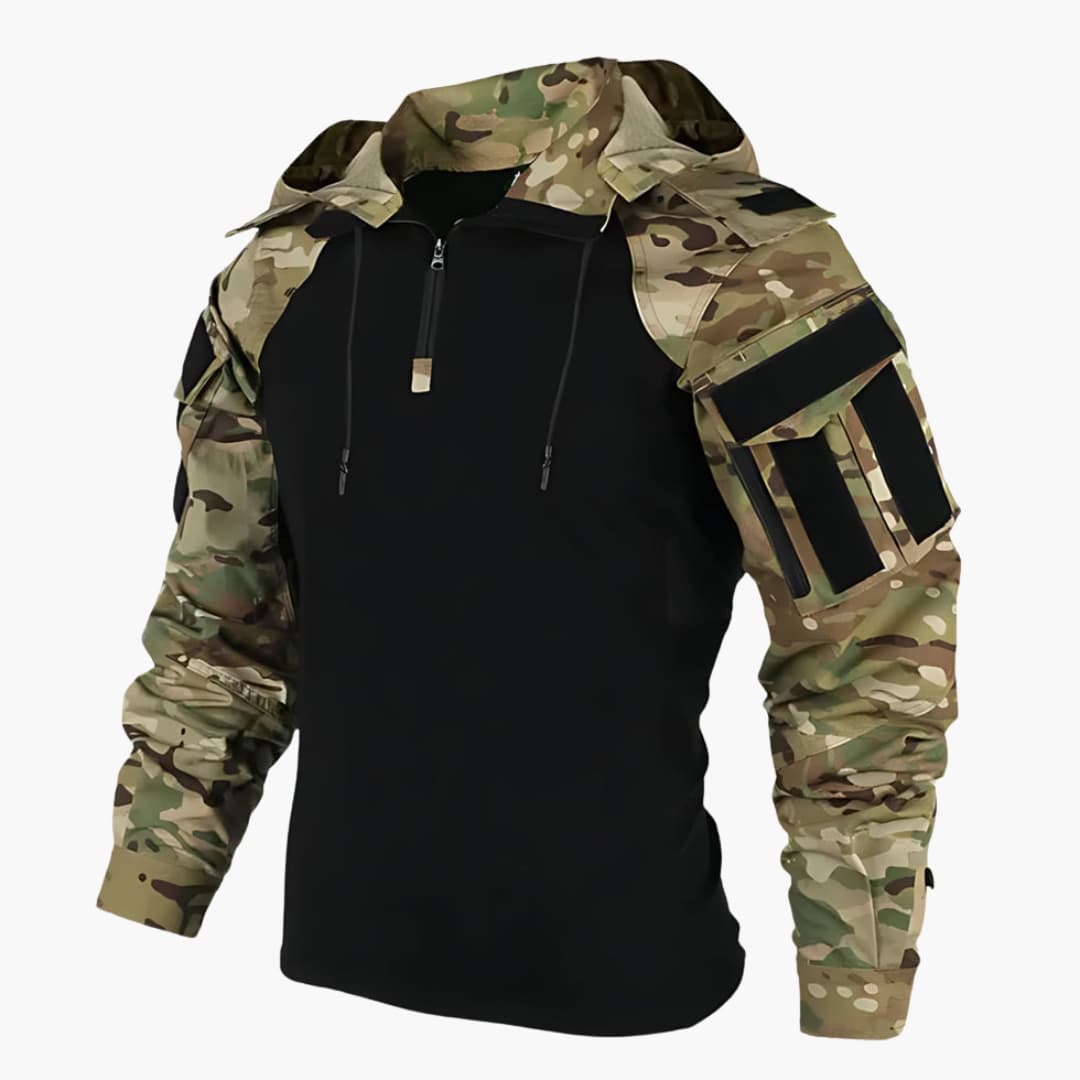 Hoodie Heren - Regular Fit met Capuchon en Halve Rits | Casual