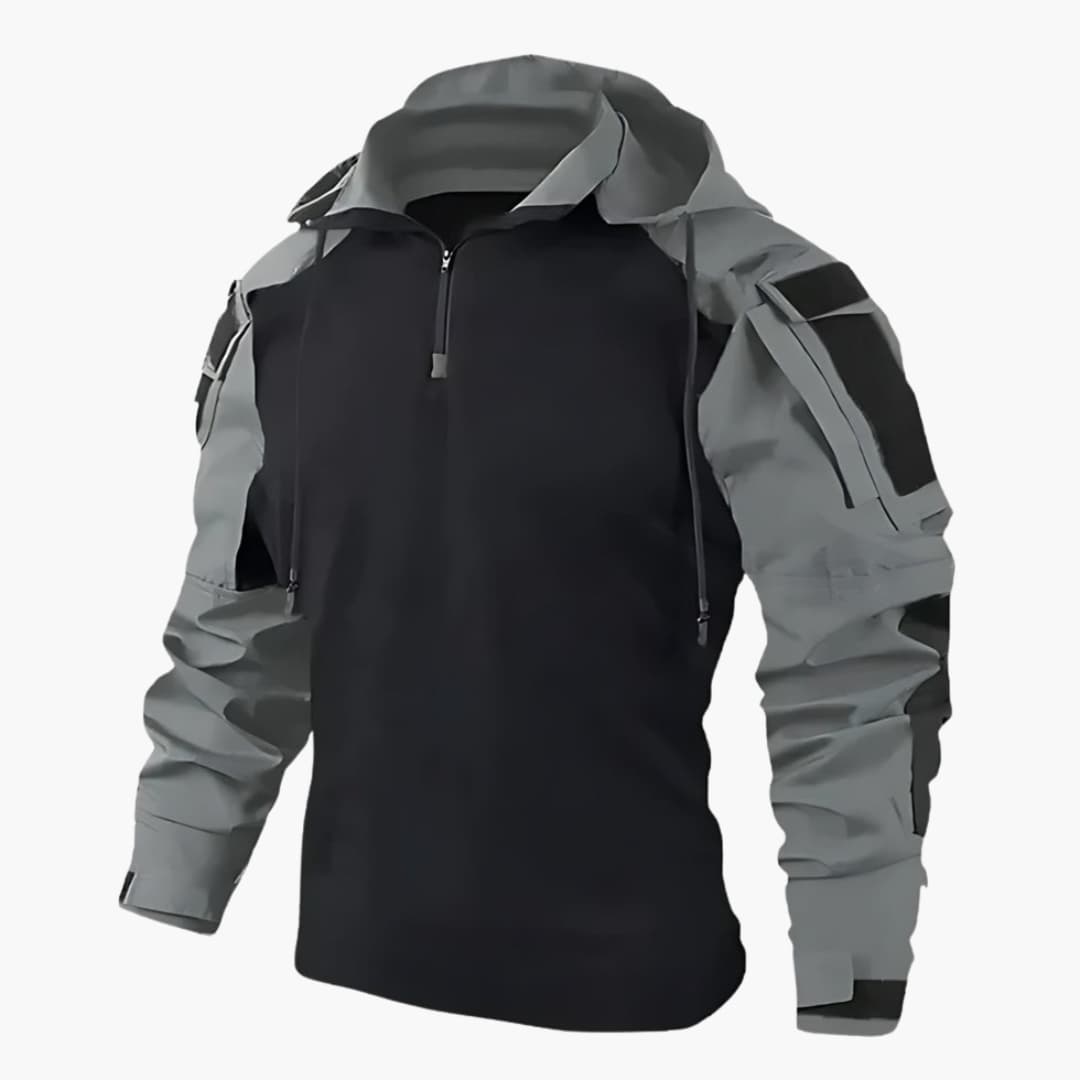 Hoodie Heren - Regular Fit met Capuchon en Halve Rits | Casual