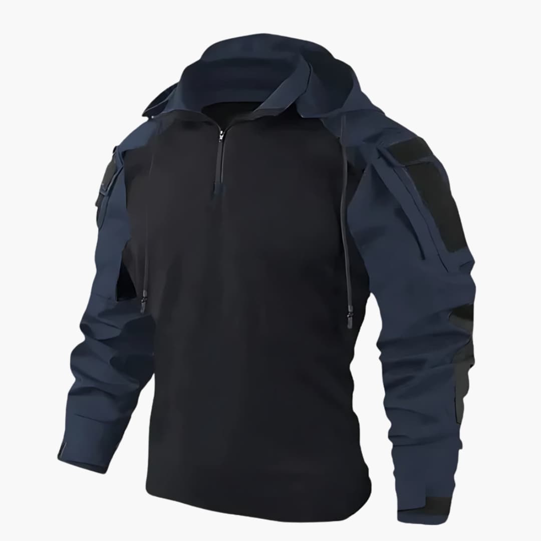 Hoodie Heren - Regular Fit met Capuchon en Halve Rits | Casual