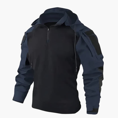 Hoodie Heren - Regular Fit met Capuchon en Halve Rits | Casual