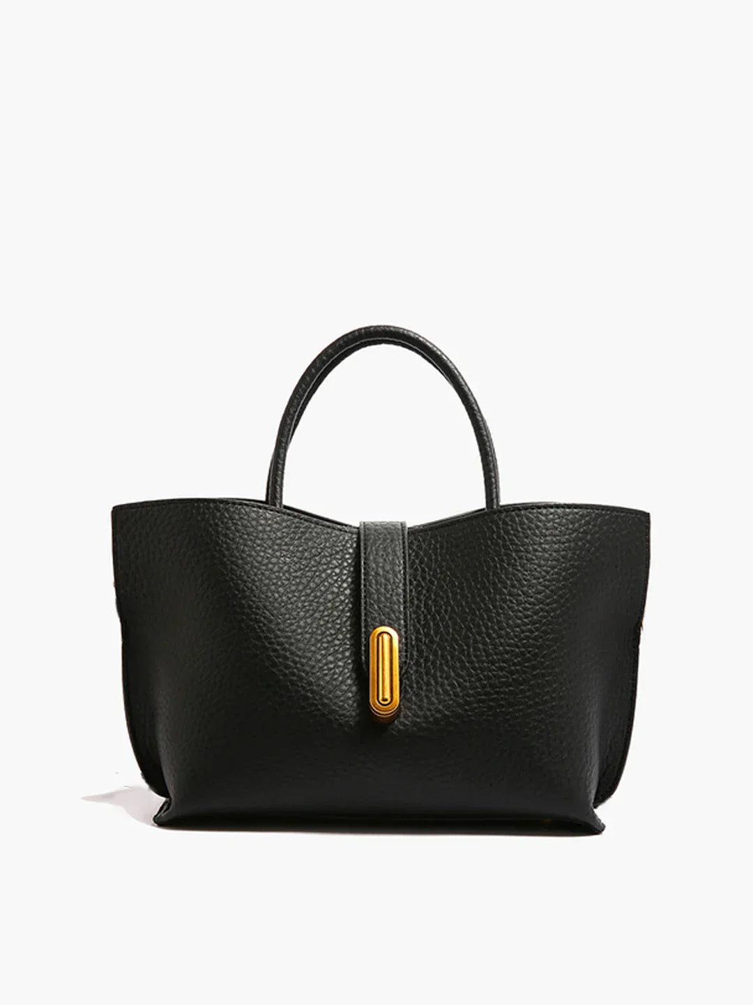 Tas Dames - Ruime Tote met Goudkleurig Slotdetail en Tophandvat | Chic