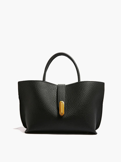 Tas Dames - Ruime Tote met Goudkleurig Slotdetail en Tophandvat | Chic