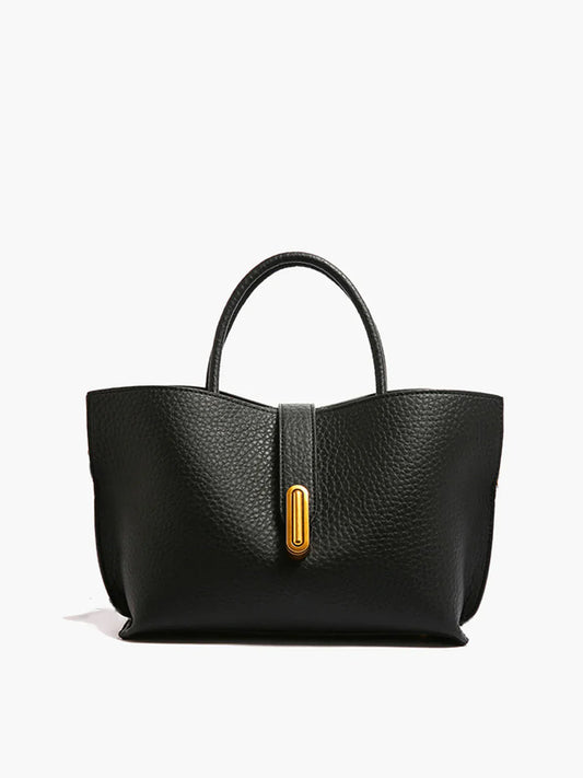 Tas Dames - Ruime Tote met Goudkleurig Slotdetail en Tophandvat | Chic