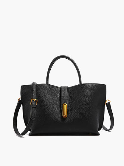 Tas Dames - Ruime Tote met Goudkleurig Slotdetail en Tophandvat | Chic
