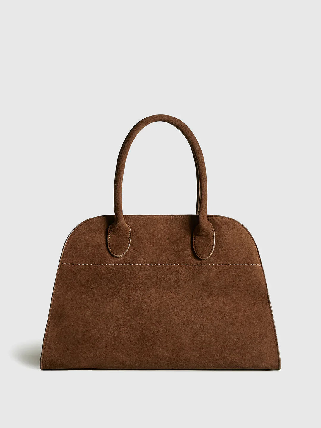 Tas Dames - Trapeziumvormige Handtas met Dubbele Rolhandvatten | Chic