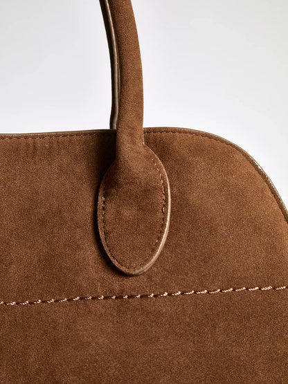 Tas Dames - Trapeziumvormige Handtas met Dubbele Rolhandvatten | Chic