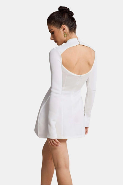 Iris - Elegante Galajurk Dames met Colhals en Getailleerde Pasvorm