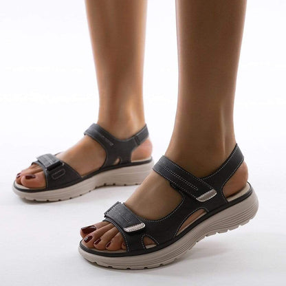 Iris - Lichte Orthopedische Sandalen Dames met Klittenband en Sportieve Zool