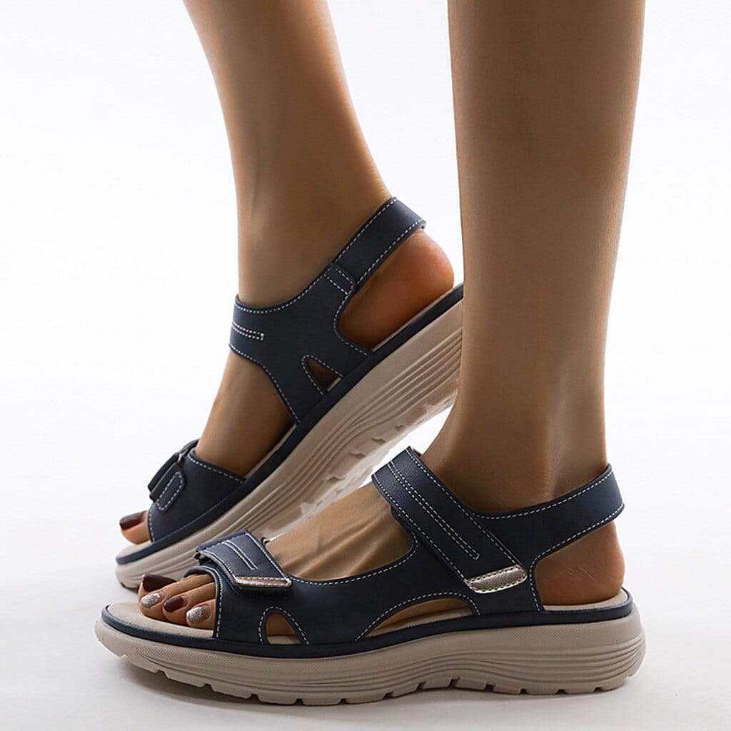 Iris - Lichte Orthopedische Sandalen Dames met Klittenband en Sportieve Zool