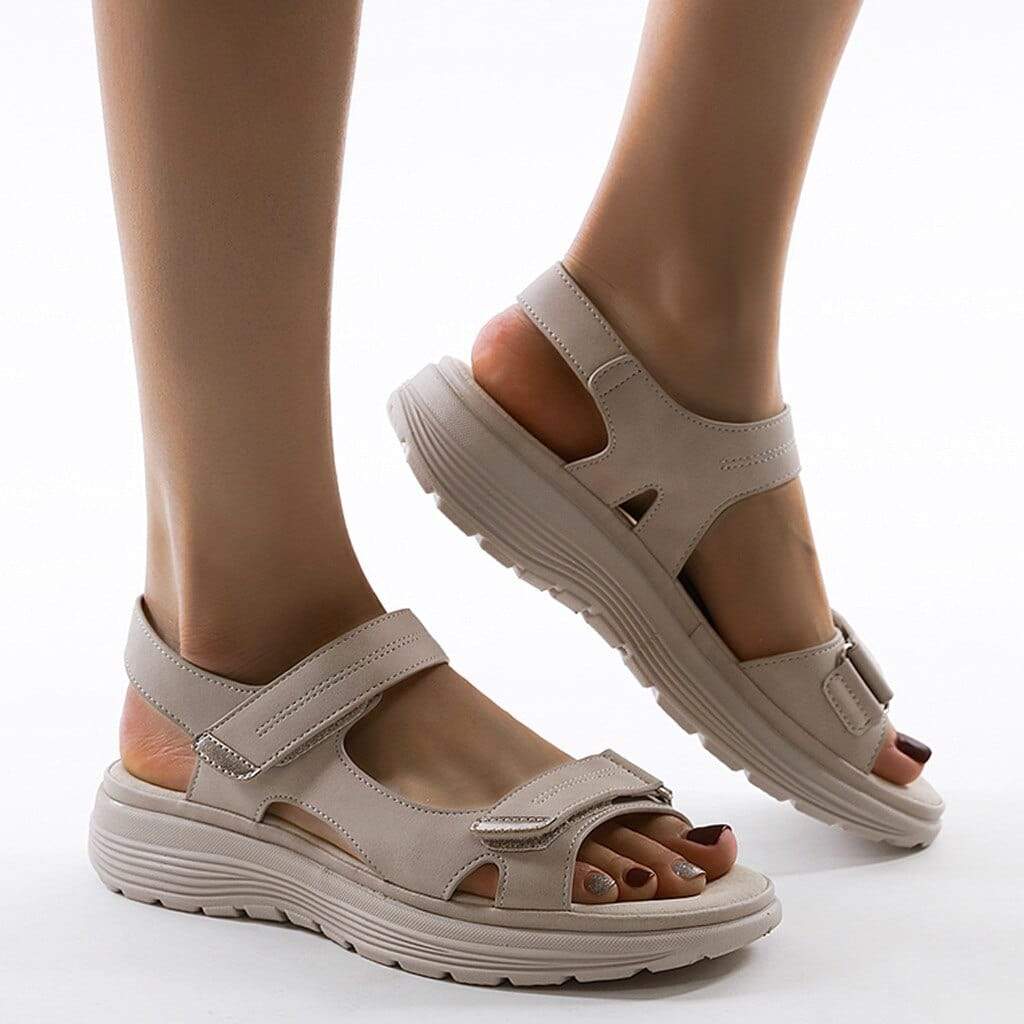 Iris - Lichte Orthopedische Sandalen Dames met Klittenband en Sportieve Zool