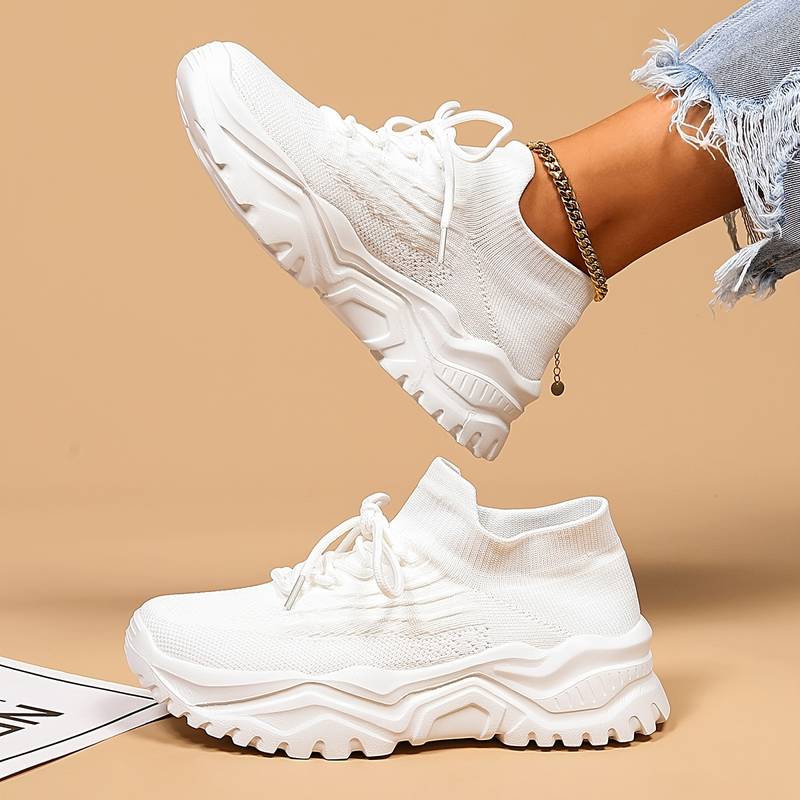 Iris - Stoere Orthopedische Sneakers Dames met Dikke Zool en Ondersteunende Pasvorm