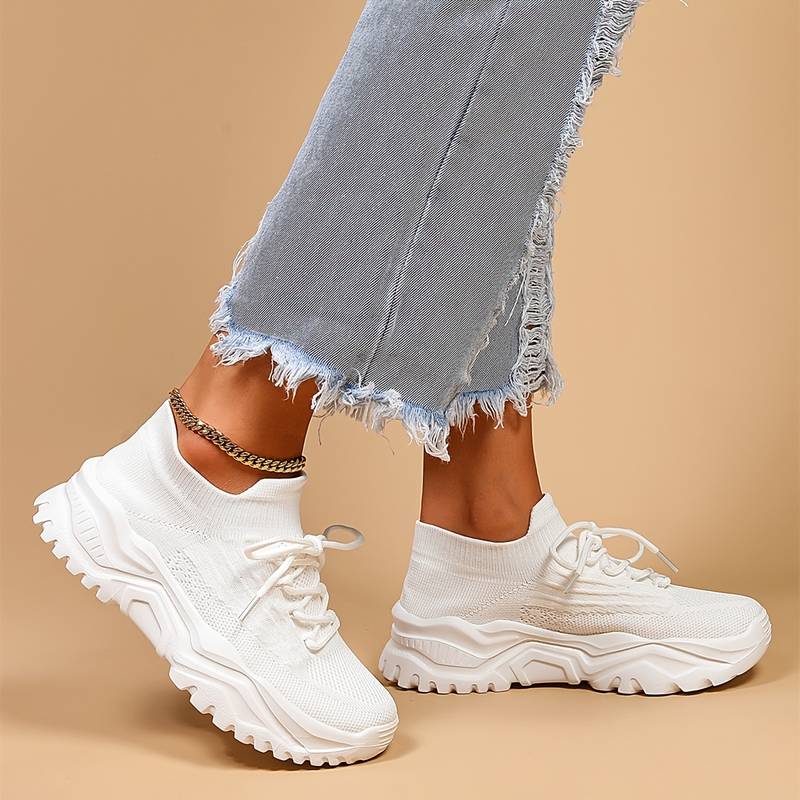 Iris - Stoere Orthopedische Sneakers Dames met Dikke Zool en Ondersteunende Pasvorm
