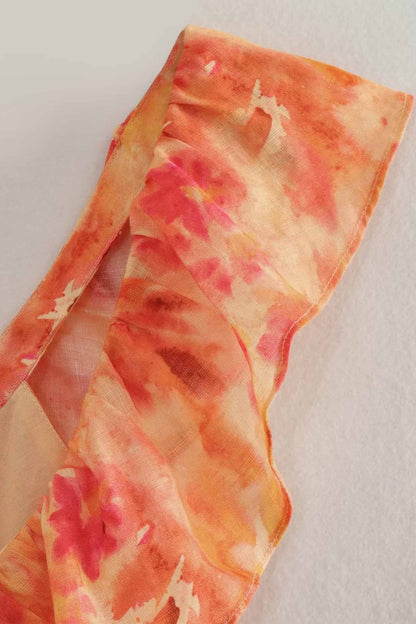 Isa - Romantische Bruiloft Gastenjurk Dames met Ruffle Schouderbandjes en Bloemenprint
