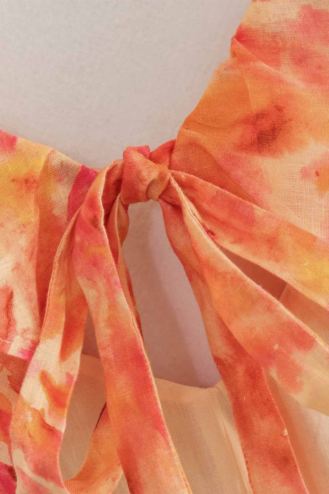 Isa - Romantische Bruiloft Gastenjurk Dames met Ruffle Schouderbandjes en Bloemenprint