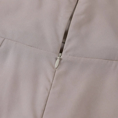 Isa - Sexy Bruiloft Gastenjurk Dames met Cowl-hals en Hoge Split