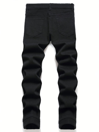 Jeans Heren - Skinny Fit met Destroyed Details en Rits | Trendy