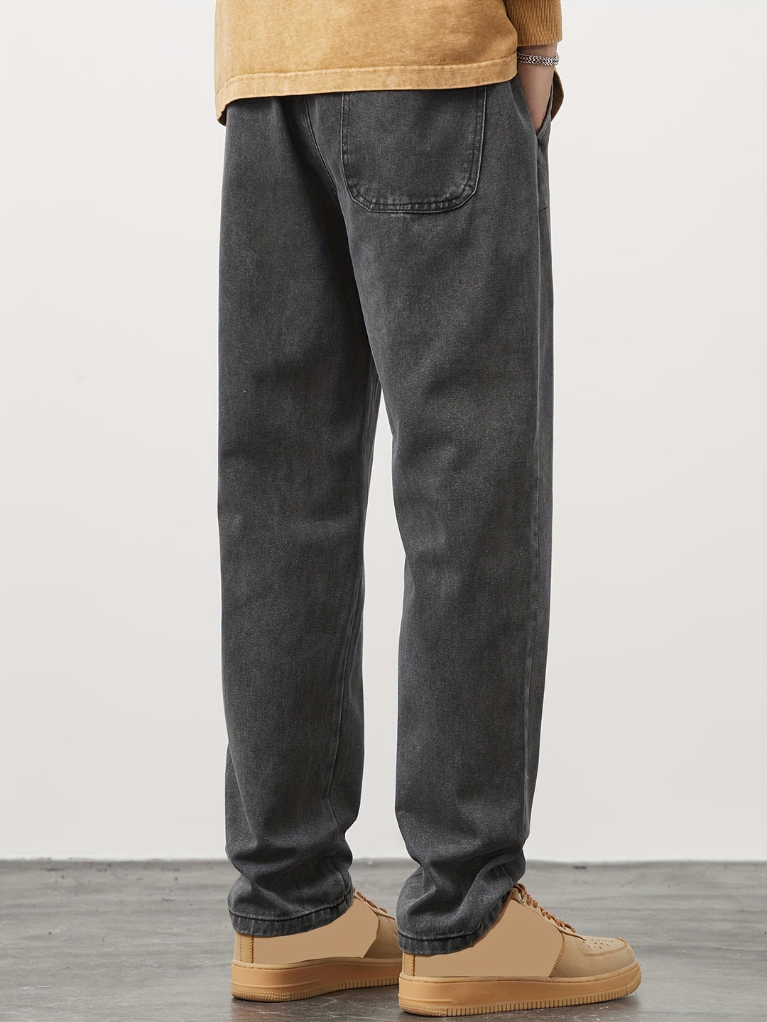 Jeans Heren - Baggy Jeans met Elastische Taille en Koordje | Casual
