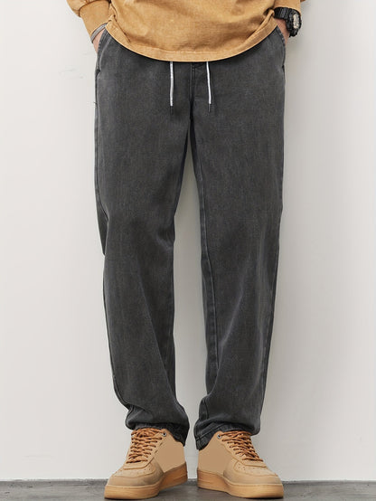 Jeans Heren - Baggy Jeans met Elastische Taille en Koordje | Casual