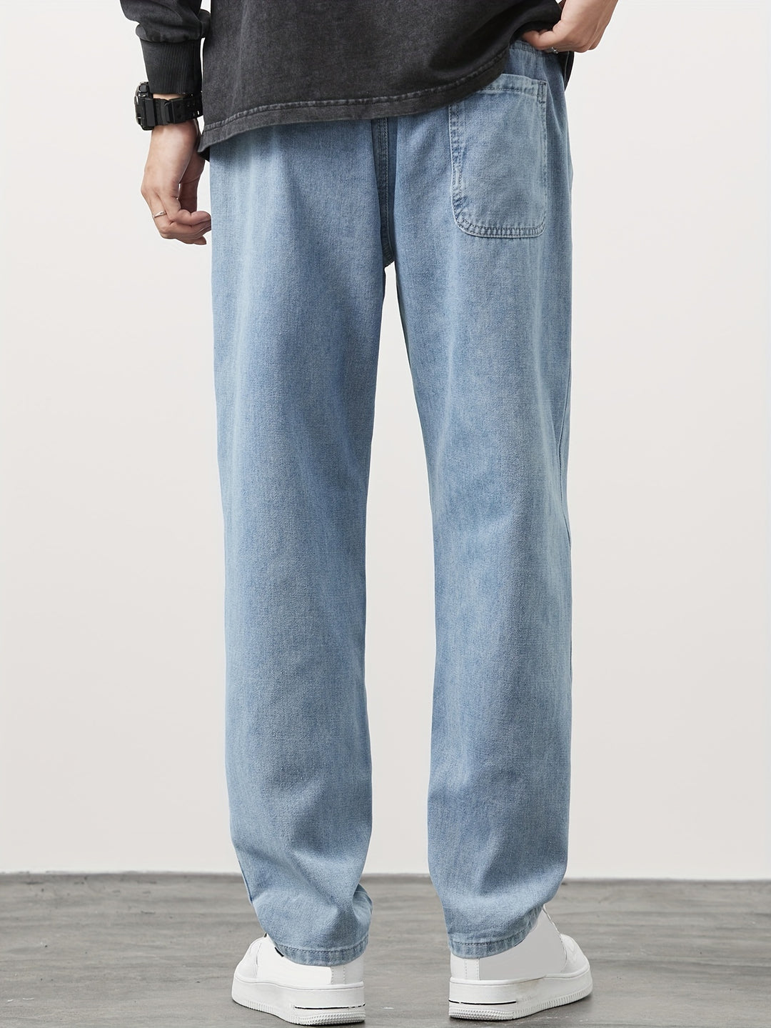 Jeans Heren - Baggy Jeans met Elastische Taille en Koordje | Casual