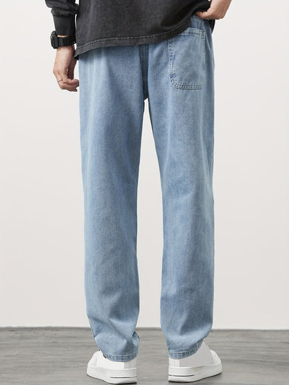 Jeans Heren - Baggy Jeans met Elastische Taille en Koordje | Casual