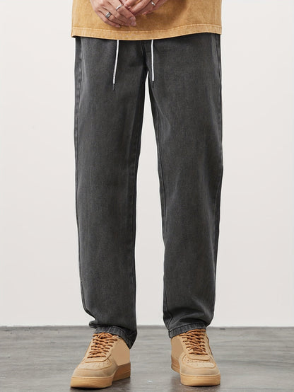 Jeans Heren - Baggy Jeans met Elastische Taille en Koordje | Casual