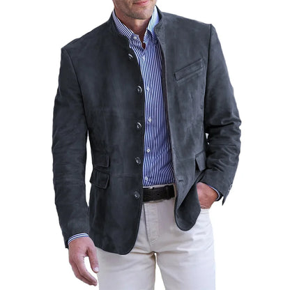 Jesse - Heren Blazer voor de Herfst met Knoopsluiting en Reverskraag