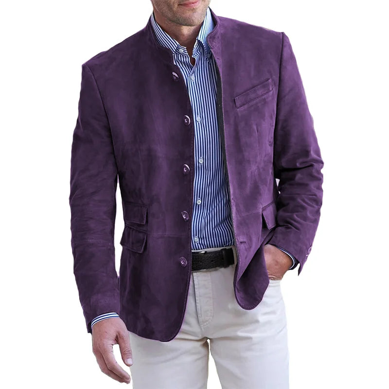 Jesse - Heren Blazer voor de Herfst met Knoopsluiting en Reverskraag