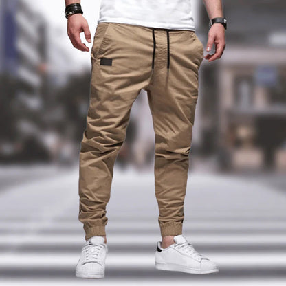 Broek Heren - Slim Jogger met Elastische Boord en Koordje | Casual